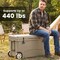Portable Hard Cooler 75 Qt with Wheels and Extended Ice Retention